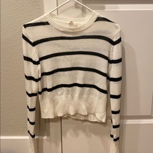 Black & white striped sweater